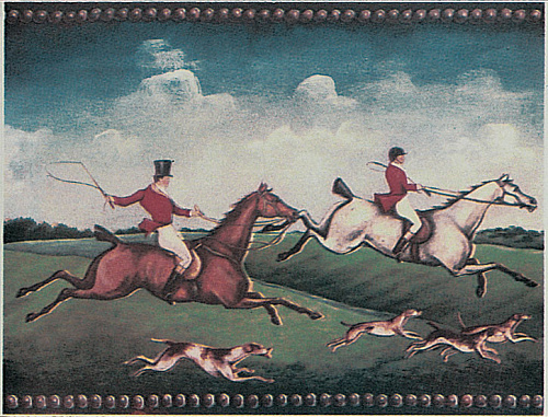 Fox Hunting A (One Rider) 15x20 GRAND ELEGANCE PETRACER'S