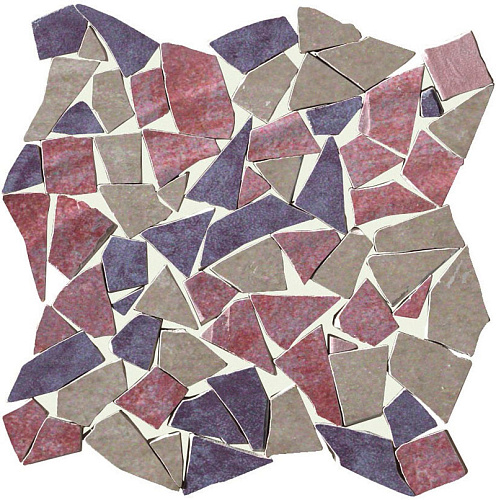  CIR COTTO VOGUE 30x30 Viola Mix Spaccatella Mosaico